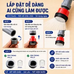 Vòi sen tưới cây 1000 lỗ chuyên dùng tưới cho rau, lan và hoa cây cảnh không bị dập nát, rửa trôi đất nhẹ nhàng