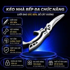 Kéo Đa Năng SK5 Cắt Gà , Vịt , Ngan - Cắt Xương Cộng Lực Siêu Bén Đa Năng Chất Liệu Thép Không Gỉ Cứng Cáp Chắc Chắn