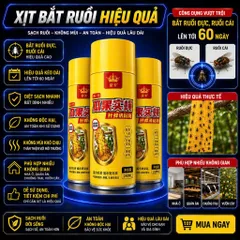 Chai Keo Xịt Bẫy Ruồi Vàng 260ml - Thu Hút Côn Trùng, Ruồi , Dính Chắc, Hiệu Quả Cao, Dùng Cho Vườn & Trang Trại