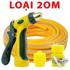 Bộ Vòi Xịt Tăng Áp Vòi Xịt Cầm Tay  Dây 5-10-15-20 MÉT Phù Hợp Tưới Cây, Rửa Xe, Rửa Sân Chất Liệu PE Lõi 3 Lớp