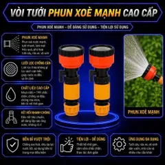 Vòi Nước Tưới Cây Phun Sương Tăng Áp Đa Năng, Đầu Vòi Phun Rửa Xe Làm Vườn, Vòi Xịt Tay Gạt Tiện Lợi