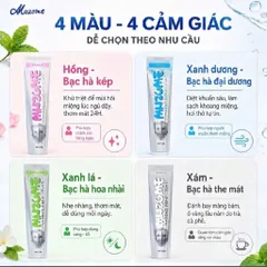 [MUA 1 TUÝP TẶNG 1 BÀN CHẢI] Kem Đánh Răng Muzome 120g Thương Hiệu Nhật Bản - Hỗ Trợ Giảm Ố Vàng, Khử Mùi Hôi Miệng 832794