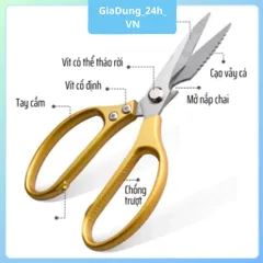 Kéo cắt gà nội địa nhật bản cao cấp - Kéo làm bếp đa năng GiaDung24h VN