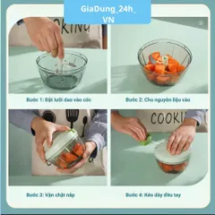 Máy Xay Mini DIDOOGLT Hình Heo - Máy Xay Tỏi Ớt Cầm Tay Đa Năng GiaDUng24h VN