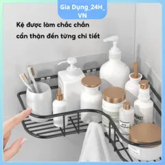 Kệ Đa Năng Nhà Tắm Thép Chống Gỉ - Kệ Dán Tường Tam Giác Nhà Bếp Phòng Tắm Chịu Tải 5KG