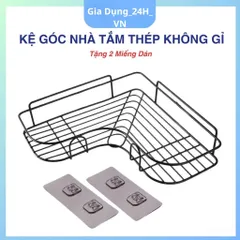 Kệ Đa Năng Nhà Tắm Thép Chống Gỉ - Kệ Dán Tường Tam Giác Nhà Bếp Phòng Tắm Chịu Tải 5KG