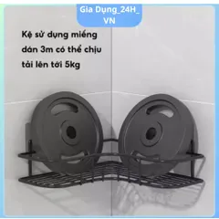 Kệ Đa Năng Nhà Tắm Thép Chống Gỉ - Kệ Dán Tường Tam Giác Nhà Bếp Phòng Tắm Chịu Tải 5KG