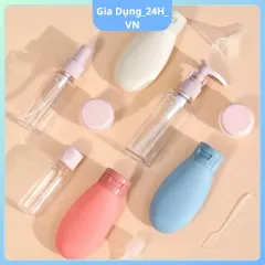 Bộ chiết mỹ phẩm - Set chiết 11 món, tái sử dụng, nhỏ gọn tiện lợi khi đi du lịch