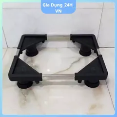 Chân kê máy giặt, tủ lạnh, máy rửa chén thanh INOX 304 chống rung nâng cao gầm GiaDung24HVN
