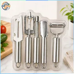 Bộ 5 dụng cụ bào, gọt, nạo sợi inox 304 đa năng cho rau củ, quả tiện lợi 832891