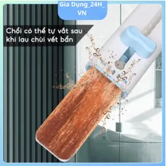 [Tặng 1 Bông Lau] Cây Lau Tự Vắt Mini Thông Minh Tiện Lợi Cầm Tay, Có Gạt Nước, Thấm Hút Tốt