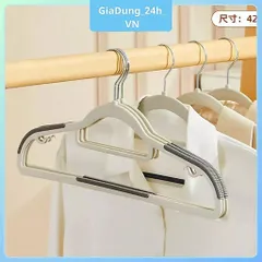 COMBO 10 Móc Treo Quần Áo Chống Trượt Xoay 360, Móc Áo Nhựa Dẻo ABS Chịu Lực Phơi Đồ Chịu Được Nặng