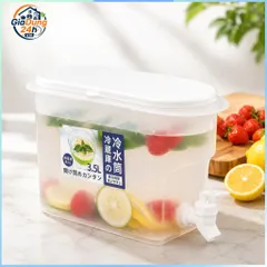 Bình Đựng Nước 3.5L Có Vòi Để Tủ Lạnh Cao Cấp Việt Nhật Đựng Nước Lạnh Tiện Lợi 832908