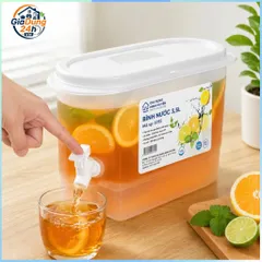 Bình Đựng Nước 3.5L Có Vòi Để Tủ Lạnh Cao Cấp Việt Nhật Đựng Nước Lạnh Tiện Lợi 832908