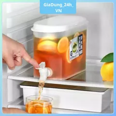Bình Đựng Nước 3.5L Có Vòi Để Tủ Lạnh Cao Cấp Việt Nhật Đựng Nước Lạnh Tiện Lợi 832908