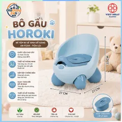 Bô Gấu Vệ Sinh Cho Bé Hokori Cái Bô Có Nắp Cho Bé Trai Bé Gái Từ 6 Tháng Đến 4 Tuổi 5458 - Việt Nhật Plastic HN