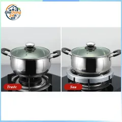 Kiềng chắn gió bếp gas tiết kiệm gas, dùng cho kiềng 3-4-5 chân, chất liệu thép không gỉ,GiaDung24hVN