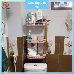 [Việt Nhật] Kệ Gác Toilet 3 Tầng Kệ Phòng Tắm Việt Nhật Cao Cấp, Kệ Để Đồ Gắn Tường Tiện Dụng, Tiết Kiệm Diện Tích, Tiện