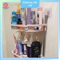 [Việt Nhật] Kệ Gác Toilet 3 Tầng Kệ Phòng Tắm Việt Nhật Cao Cấp, Kệ Để Đồ Gắn Tường Tiện Dụng, Tiết Kiệm Diện Tích, Tiện