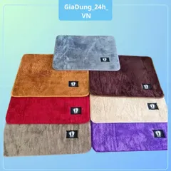 Thảm Lau Chùi Chân Nhà Bếp Khách Sạn 40cm x 60cm Len Mịn Đế Cao Su Chống Trơn Trượt, Thấm Hút Nước Tốt