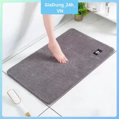 Thảm Lau Chùi Chân Nhà Bếp Khách Sạn 40cm x 60cm Len Mịn Đế Cao Su Chống Trơn Trượt, Thấm Hút Nước Tốt
