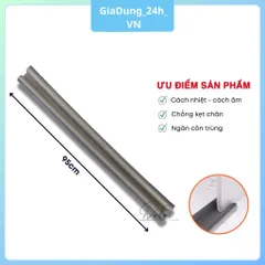 Ron PVC  Chặn Khe Cửa Đa Năng Dài 100cm, Thanh Dán Cửa, Miếng PVC Chặn Đi Hơi Máy Lạnh, Chống Bụi,Chống Ồn