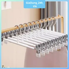 Combo 5,10 Móc Kẹp Quần Áo Chống Trượt Chống Gió Móc Treo Đồ Trẻ Em Tất Vớ Váy Áo 2 Dây