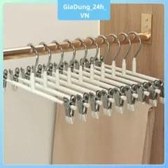 Combo 5,10 Móc Kẹp Quần Áo Chống Trượt Chống Gió Móc Treo Đồ Trẻ Em Tất Vớ Váy Áo 2 Dây