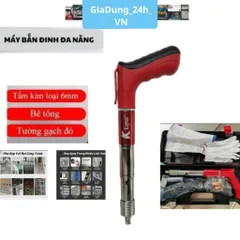 Máy bắn đinh Kapusi S4 cao cấp chất liệu thép chống rỉ, hộp đầy đủ phụ kiện tặng 100 đinh- GiaDung24hVn