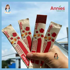 Thanh trái cây sấy dẻo táo & dâu tây New Zealand Annie’s Apple & Strawberry Fruit Flats 8 thanh x 10g