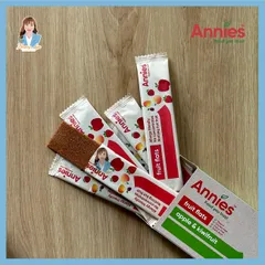 Thanh trái cây sấy dẻo táo & dâu tây New Zealand Annie’s Apple & Strawberry Fruit Flats 8 thanh x 10g