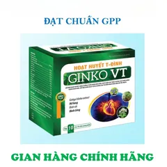 HOẠT HUYẾT T-ĐÌNH GINKO VT -GIÚP TĂNG CƯỜNG TUẦN HOÀN MÁU NÃO-GIẢM ĐAU ĐẦU-HOA MẮT-CHÓNG MẶT-MẤT NGỦ