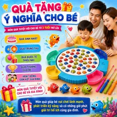 Đồ Chơi Câu Cá 48 Con Kèm 4 Cần Câu – Cho Bé Từ 3 Tuổi