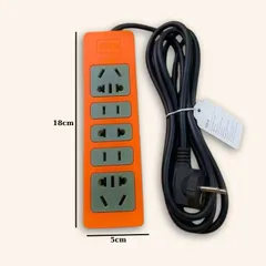 Ổ Điện 8 Lỗ Màu Cam 3m Chuẩn GB2099 2500W