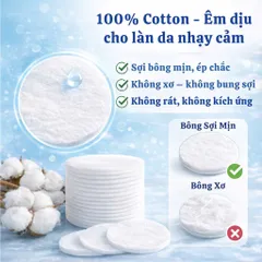 Bông tẩy trang Tippys Classic Make Up Pads - 120 miếng