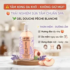 Gel Tắm Mùi Đào Trắng MKL Green Nature Cosm'ethik Gel Douche Surgras