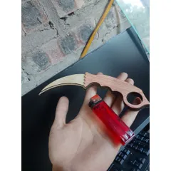 Dao gỗ mô hình  Karambit , lễ hội Even Day, dao trang trí, dao đồ chơi, dao gỗ