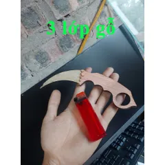 Dao gỗ mô hình  Karambit , lễ hội Even Day, dao trang trí, dao đồ chơi, dao gỗ