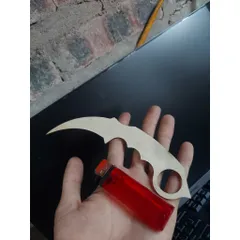 Dao gỗ mô hình  Karambit , lễ hội Even Day, dao trang trí, dao đồ chơi, dao gỗ