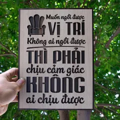 Tranh gỗ decor truyền cảm hứng 