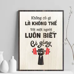 Tranh gỗ decor truyền cảm hứng 