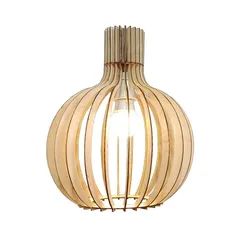 Đèn gỗ trang trí đèn thả trần  AKZ-DGC2-2, đèn gỗ trang trí - nhiều mẫu