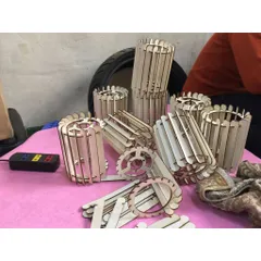 Đèn gỗ trang trí đèn thả trần  AKZ-DGC2-2, đèn gỗ trang trí - nhiều mẫu