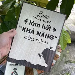 Tranh gỗ decor truyền cảm hứng