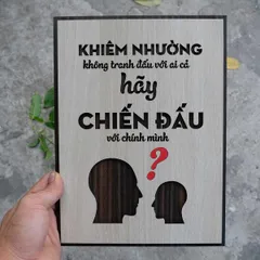 Tranh gỗ decor truyền cảm hứng 