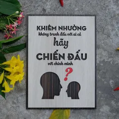 Tranh gỗ decor truyền cảm hứng 