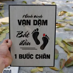 Tranh gỗ decor truyền cảm hứng
