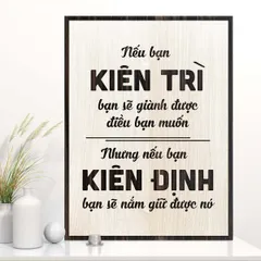 Tranh gỗ decor truyền cảm hứng 