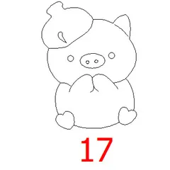 Hình dễ thương tô màu cho bé, cá gỗ tô màu. Hình tô màu x20 cái