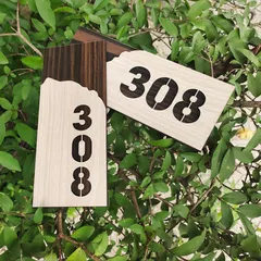 Bảng gỗ số nhà,Bảng số phòng 25x10cm (Nội dung theo yêu cầu)